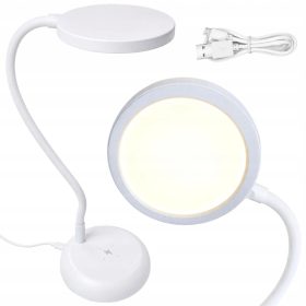 LED Rugalmas érintős USB-C asztali lámpa, fehér
