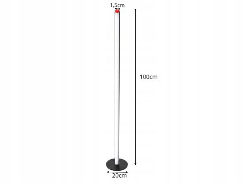 Modern LED állólámpa 3 fényszín, fényerőszabályozás, 100 cm