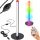 RGB 7 színű LED állólámpa 50cm távirányítóval, fekete USB