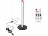 RGB 7 színű LED állólámpa 50cm távirányítóval, fekete USB