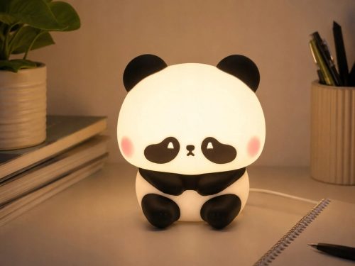 SZILIKON PANDA LED RGB ÉJSZAKAI LÁMPA GYEREKEKNEK