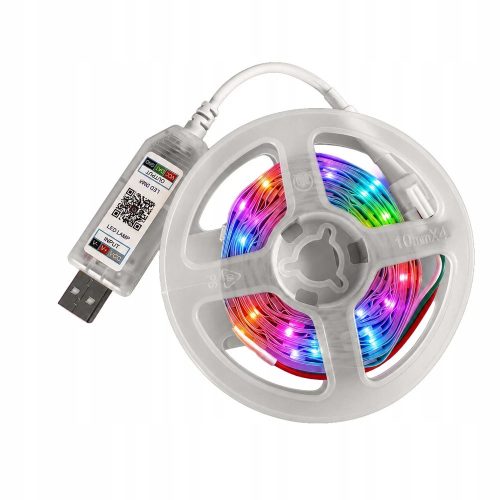 Intelligens 10m-es Bluetooth Neon RGB LED Szalag Szett – Zenére Villogó Hangulatvilágítás