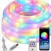 Okos 360° rugalmas RGB Neon LED Szalag Szett, Bluetooth App Vezérlés, 5m