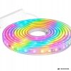 Neon LED szalag RGB Bluetooth alkalmazással, távirányítóval kültérre és beltérre, vízálló, 5m, 240V