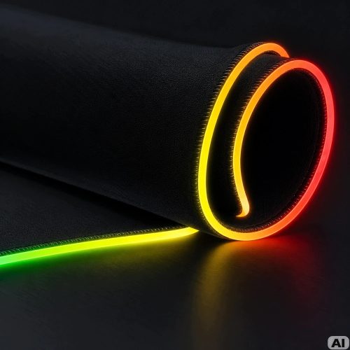 Nagy Méretű RGB Világító Gamer Egérpad – 14 Világítási Mód, Vízálló Szövet, USB, 90x40 cm