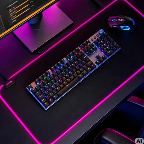 Nagy Méretű RGB Világító Gamer Egérpad – 14 Világítási Mód, Vízálló Szövet, USB, 90x40 cm