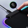 Nagy Méretű RGB Világító Gamer Egérpad – 14 Világítási Mód, Vízálló Szövet, USB, 90x40 cm