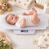 Digitális Babamérleg 2in1, Levehető Tálca 60 cm-es Mérőléccel, Súlyrögzítő Funkció, 100 kg-ig