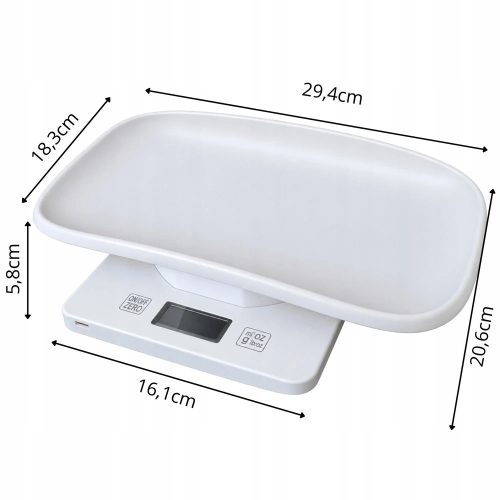 Lcd-képernyős elektronikus mérleg kisállatoknak: macskák, kutyák, nyulak – 10 kg/ 1 g-os pontossággal