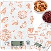 Elektronikus érintőképernyős konyhai mérleg, 5 kg/1g, tára funkcióval, lcd kijelzővel
