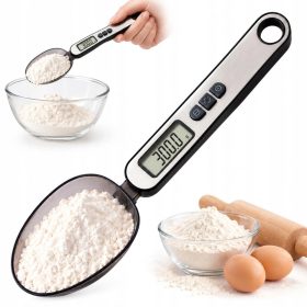   Elektronikus, lcd-képernyős, digitális, konyhai kanál mérleg precíz, 300 g/0,1 g