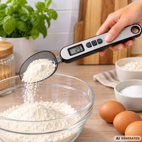 Elektronikus, lcd-képernyős, digitális, konyhai kanál mérleg precíz, 300 g/0,1 g