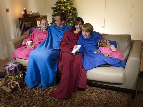 Belebújós hosszú Snuggie gyapjú takaró olvasáshoz, pihenéshez